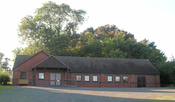 Modern red brick building